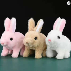 Electric Walking Plush Bunny Toy | Sound & Movement | Soft Rabbit Doll for Kids